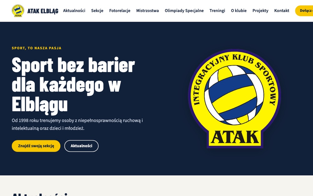 Zrzut ekranu IKS ATAK Elbląg